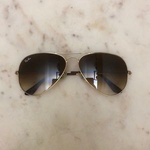Ray-Ban brown fade aviator large